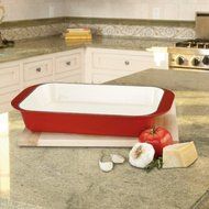Cuisinart CI1136-24CR Chef's Classic Enameled Cast Iron 14-Inch Roasting/Lasagna Pan, Cardinal Red N2