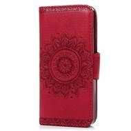 iPhone SE Case,iPhone 5S Case,iPhone 5 Case - Slim Fit Wallet Flip Embossed Totem PU Leather Case with Shock-Absorption... N16