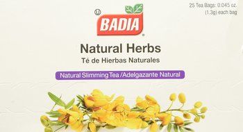 Badia - Natural Herbs Natural Slimming Tea Caffeine-Free - 25 Tea Bags N6