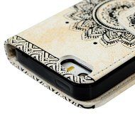 iPhone SE Case,iPhone 5S Case,iPhone 5 Case - Slim Fit Wallet Flip Embossed Totem PU Leather Case with Shock-Absorption... N17