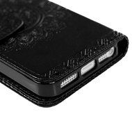 iPhone SE Case,iPhone 5S Case,iPhone 5 Case - Slim Fit Wallet Flip Embossed Totem PU Leather Case with Shock-Absorption... N20