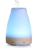 Homeful Aromatherapy Essential Oil Diffuser 120ml Portable Ultrasonic Cool Mist Aroma Diffuser with LED Lights... N3