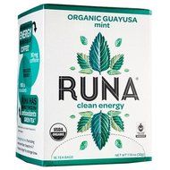 Runa Tea Organic Mint Guayusa Tea - Case of 6 - 16 Bags - 95%+ Organic - Gluten Free - Dairy Free - Yeast Free...