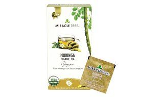 Miracle Tree - Organic Moringa Superfood Tea, 25 Individually Sealed Tea Bags, Mango N6