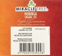 Miracle Tree - Organic Moringa Superfood Tea, 25 Individually Sealed Tea Bags, Mango N7