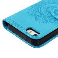 iPhone SE Case,iPhone 5S Case,iPhone 5 Case - Slim Fit Wallet Flip Embossed Totem PU Leather Case with Shock-Absorption... N33