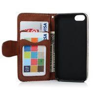 iPhone SE Case,iPhone 5S Case,iPhone 5 Case - Slim Fit Wallet Flip Embossed Totem PU Leather Case with Shock-Absorption... N40