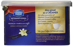 Maxwell House International Coffee Sugar Free French Vanilla Caf?, 4-Ounce Cans (Pack of 6) N2