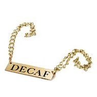 Eastern Tabletop 9542D Brass ID Tags, Decaf