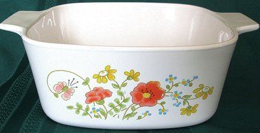 Corning Ware A-1-1/2-B Wild Flower Casserole - No Lid