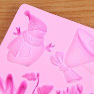 "Leaf Bell Snowman Elk Silicone Fandant Mold Chocolate Clay Mould" shopping N8