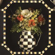 MacKenzie-Childs Enamel Pitcher-Courtly Check&nbsp; N2