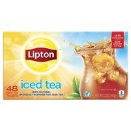 Lipton Family-Sized Black Iced Tea Bags, Unsweetened 48 ct N5
