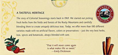 Celestial Seasonings Cinnamon Apple Spice Tea Bags - 20 ct N2