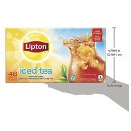 Lipton Family-Sized Black Iced Tea Bags, Unsweetened 48 ct N8