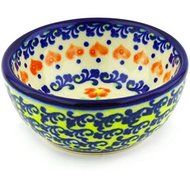 Ceramika Bona H1678G Polish Pottery Ceramic Bowl Hand Painted, 4-Inch