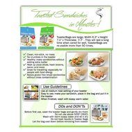 ekSel Non Stick Reusable Toaster Bags, Pack of 3