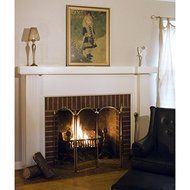UniFlame 4 Panel Brass Filigree Fireplace Screen by Uniflame