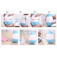 Dacawin Tumbler Home Aroma LED Humidifier Air Diffuser Purifier Atomizer (Sky Blue)