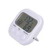 Ebake Digital Humidity Monitor and Thermometer with Clock , White N2
