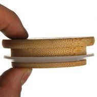 Dealglad&reg; 1.8L High Capacity Heat Resistant Filter Strainer Bamboo Lid Glass Kettle Water Jug Coffeepot Flower... N9