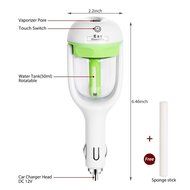 Megadream Mini Auto Portable Travel Cool Mist Car Charger Port Ultrasonic Humidifier 180 Rotation Essential Oils... N4