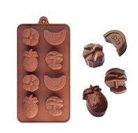 Fruit Combo Silicone Ice Tray Cake Mold Chocolate Fondant Jelly Mold Muffin Cup Cake Baking Tools