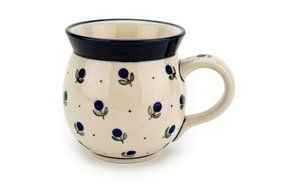 Polish Pottery Blueberry Bubble Mug
