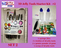 3D Jelly Tools Starter Kit - Type 2 - 3D Gelatin Art Tools - 10 pcs/set