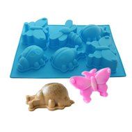 Allforhome 6 Cavities Butterfly dragonfly Silicone Cake Baking Mold Cake Pan Muffin Cups Handmade Soap Moulds... N2