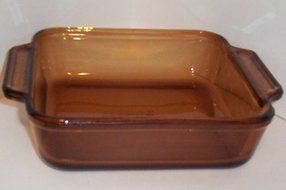 Anchor Hocking 8" Amber Square Baking Dish (Corning Vision Visions Color)