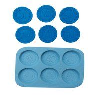 Silicone Mold Coin Tokens Fondant Cake Gumpaste M4671 By Ok Molds