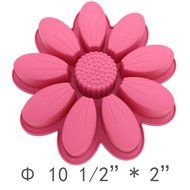 Flowers Birthday Cake Pans Bread Pizza Baking Tray Silicone Cake Mold Bakeware N2