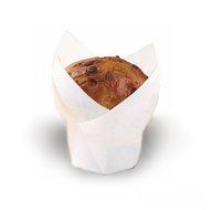 Packnwood Tulip White Silicone-Coated Paper Baking Cup (Multiple Sizes)