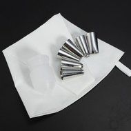 6Pcs Nozzle Cake Decorating Set Icing Bag Set Piping Bag Set Coupler
