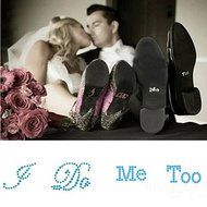 Saver I DO ME TOO Wedding Shoe Stickers Bridal Rhinestones Shoes Sticker Wedding Decoration N3