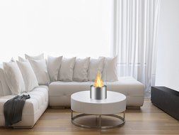Ignis Ventless Bio Ethanol Fireplace Circum Stainless Steel N4