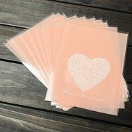 "10pcs Lace Heart Clear Cellophane Cookie Wedding Candy Party Bags" shopping N2