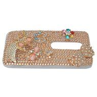 Spritech(TM) Bling Clear Phone Case For Motorola Moto G3/Moto G (3rd Gen),3D Handmade Blue Crystal Butterfly Small... N2