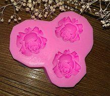 Design 260 3pcs Flower Shape Silicone 3D Fondant Cake Mold ,Cake Decoration Tool,Silicone Soap Mold N2