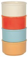 Now Designs Ramekins (Set of 4), Modern Assorted Colors N3