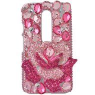 Spritech(TM) Bling Clear Phone Case For Motorola Moto G3/Moto G (3rd Gen),3D Handmade Blue Crystal Butterfly Small... N3