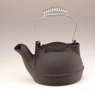 2 Quart Black Half Kettle -Chrome Handle N2