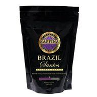 Kaffina Kaffe Premium Gourmet Ground Coffee - Single Origin - Medium Roasted Brazil Santos Coffee N6