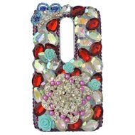 Spritech(TM) Bling Clear Phone Case For Motorola Moto G3/Moto G (3rd Gen),3D Handmade Blue Crystal Butterfly Small... N11