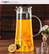 Luxtea Water Carafe and Drink Infuser Borosilicate Bottle Iced Tea Pitcher with Stainless Steel Filter Lid Can... N11