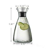 Luxtea Water Carafe and Drink Infuser Borosilicate Bottle Iced Tea Pitcher with Stainless Steel Filter Lid Can... N13