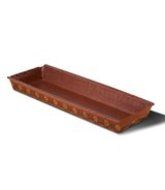 Rectangular Scroll Design Paper Loaf Baking Mold 10.4''x2.95'x 1.18'' (Pack of 450)