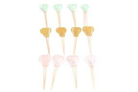 Mandydov 36pcs Balloon Cupcake Picks Party Cupcake Toppers N3