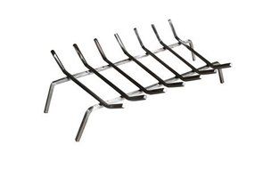 HPC Stainless Steel Fireplace Log Grate, 24 Inch N2